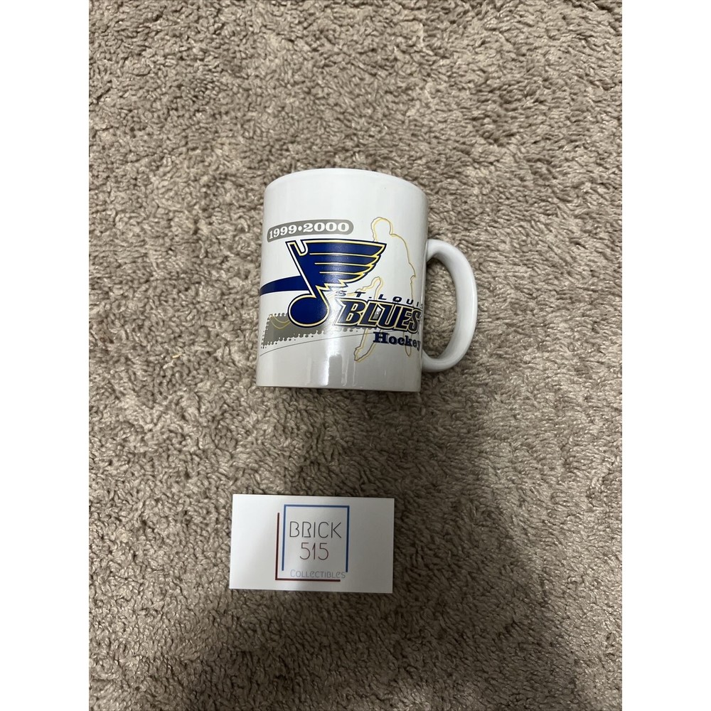 Vintage NHL St. Louis Blues Hockey Collectible Ceramic Coffee Mugs 1999-2000